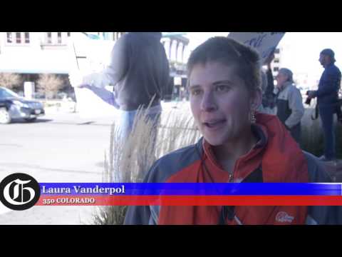 Throwing chants to the wind in downtown Colorado Springs