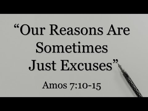 Our Reasons Are Sometimes Just Excuses