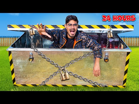 24 Hours Locked In a Box Challenge😱| क्या मैं 24 घंटे इस संदूक के अंदर रह पाऊँगा? Will I Survive?