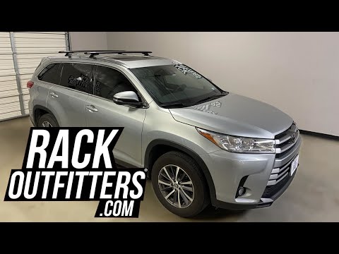Toyota Highlander with Rhino-Rack Vortex RCL Roof Rack Crossbars
