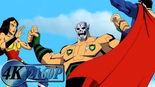 Amazo vs  All Heroes Fight Scene Amazo Explodes No BGM   Injustice