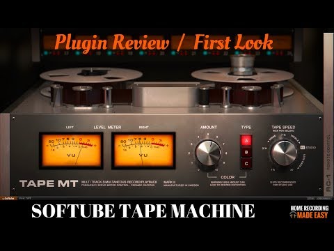 Presonus Studio One - Softube Tape Plugin - HomeRecordingMadeEasy.com