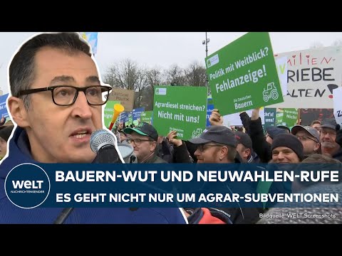 HAUSHALTSKRISE: Bitterböse Bauern! Cem Özdemir ausgebuht – Landwirte machen mobil gegen Sparpläne