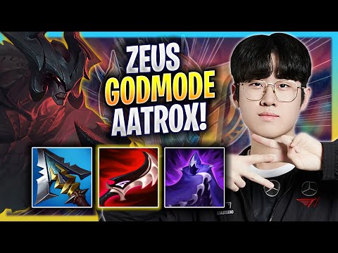 ZEUS LITERALLY GOD MODE WITH AATROX! - T1 Zeus Plays Aatrox TOP vs K'sante! | Bootcamp 2023