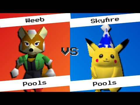 No Jawns 2 - Weeb (Fox) vs. Skyfire (Pikachu, Falcon) - SSB64 Singles Pools
