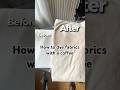From White To Warm DIY Coffee Dyed Fabric Experiment