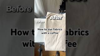 From White to Warm: DIY Coffee-Dyed Fabric Experiment