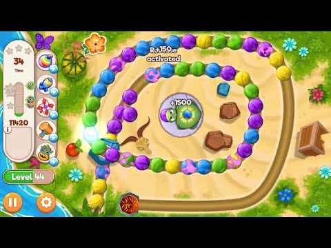 Marble Woka Woka Level -44 | Bubble Shooter Color Match 3