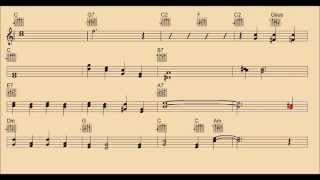 Red Roses for A Blue Lady-Guitar/Chords/Backing Track/lead sheet