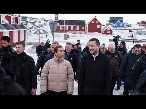 Video Thumbnail: Dänemarks Regierungschefin Mette Frederiksen besucht Grönland als Solidaritätsgeste