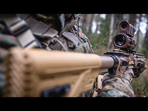 Why does the new German G95A1 rifle come with optical sights and lasers as standard