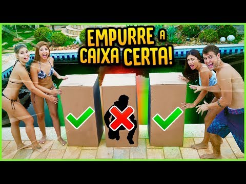 NÃO EMPURRE A CAIXA ERRADA NA PISCINA COM CORANTE!! [ REZENDE EVIL ] Video