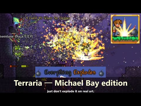 What if everything EXPLODED in Terraria? ─ Mod for a challenge for you to try..?