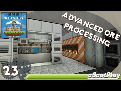 FTB Sky Factory 3 w/ cScot – Ep 23 : Engineers Workshop – Ore Processing