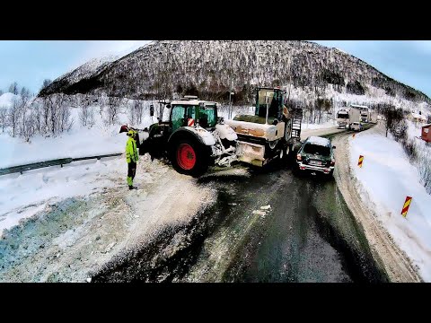 Зимняя атмосфера работы водителем в Норвегии!