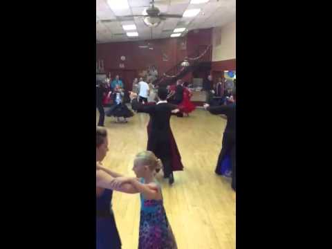 Sue and Michael tango at team match June 29, 2014