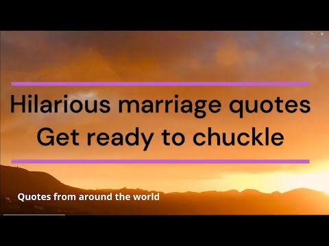 Hilarious Marriage Quotes That Will Make You Laugh Out Loud 😂