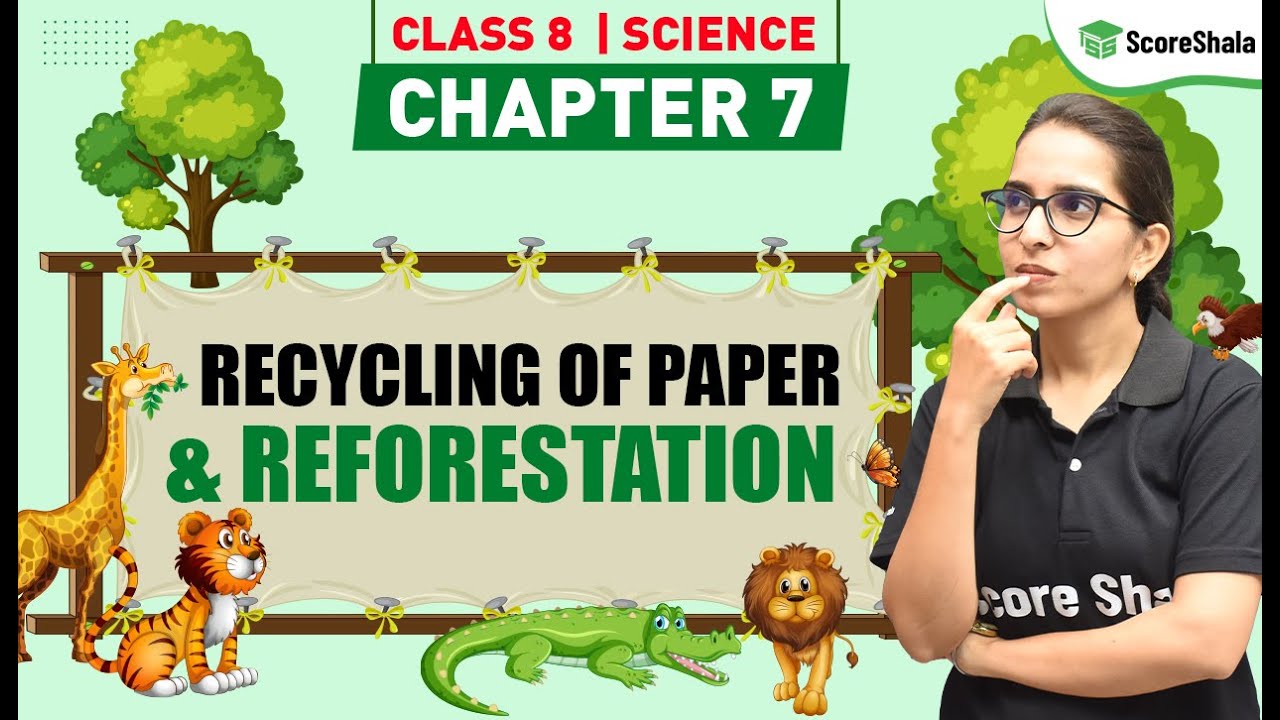 Conservation of Plants and Animals - Recycling of Paper & Reforestation | Class 8 Science