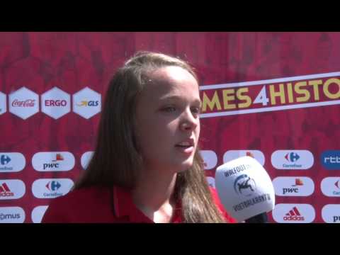 Tine De Caigny na België - Denemarken en vooraf aan match tegen Noorwegen