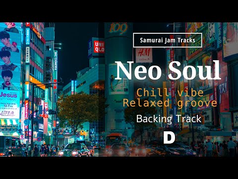 Neo Soul RnB Guitar Backing Track in D major