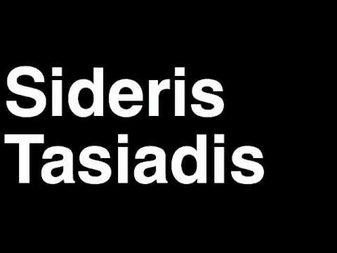 How to Pronounce Sideris Tasiadis Germany Silver Medal Canoe Slalom London 2012 Olympics Video