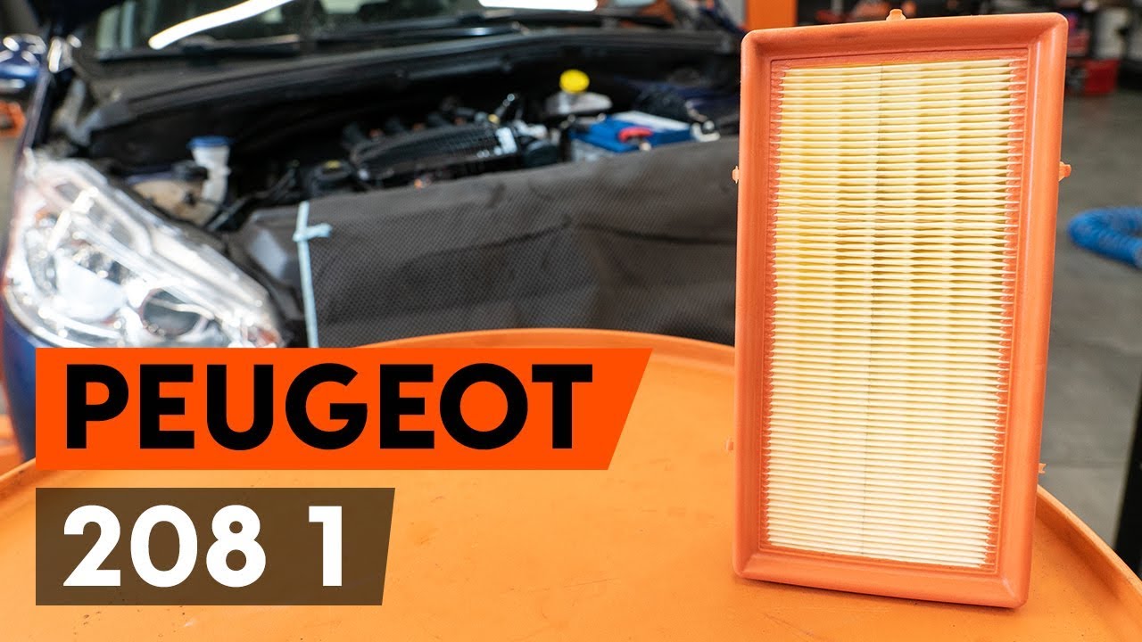 Jak vyměnit vzduchový filtr na Peugeot 208 1 – návod k výměně