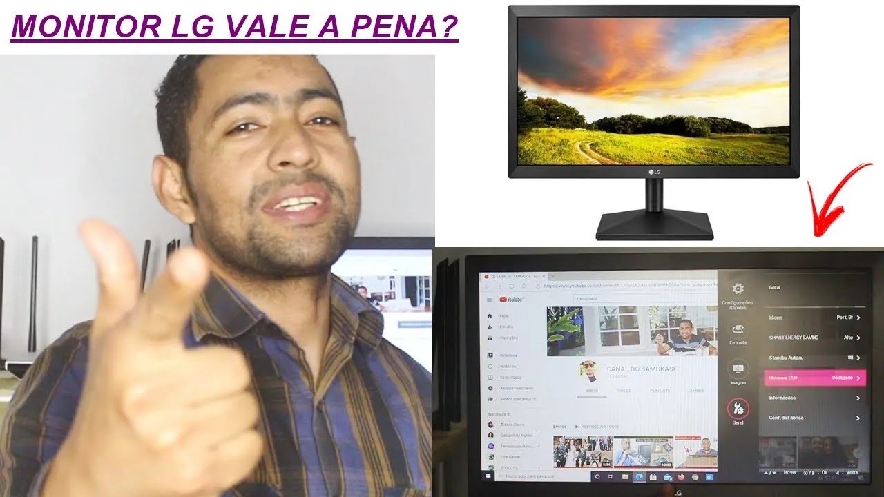 Miniatura da avaliação em vídeo de Monitor LG Widescreen 20MK400H 19.5 Polegadas LED HD HDMI