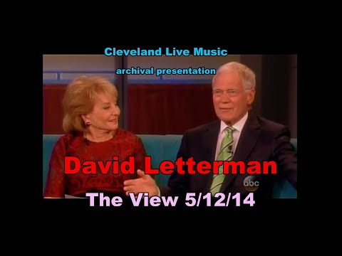 David Letterman - farewell to Barbara Walters - The View 5/12/14