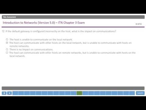 CISCO - CISCO Networking Academy ( CCNA 1 ) - Chapter 3 Exam - Latest