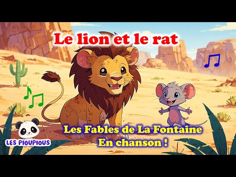 Le Lion et le Rat – Fable de La Fontaine en chanson | Apprendre en musique avec Les Pioupious