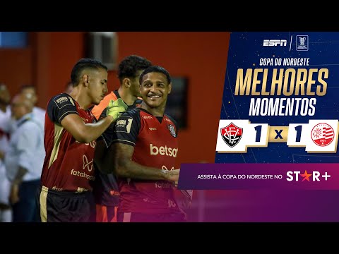 Vitória e Náutico empatam por 1 a 1 no Barradão na Copa do Nordeste