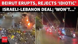 Fury In Beirut: Hezbollah Rejects Israel-Lebanon Framework, Supporters Torch Roads | DRAMATIC VIDEO