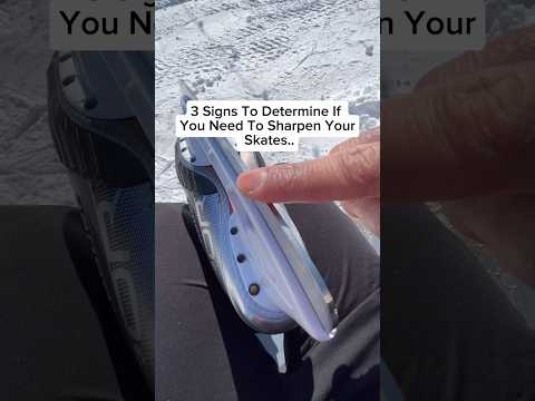 3 Signs You Need A New Sharpening 🔥😳 #iceskating #tips #shorts