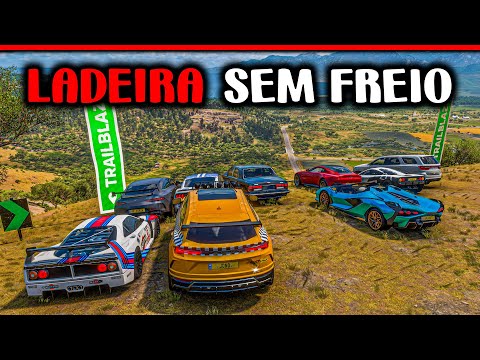 LADEIRA SEM FREIO SÓ DE V12 BITURBO - FORZA HORIZON 5