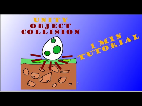 HOW TO DO OBJECT COLLISION DETECTION UNITY - 1 Minute Tutorials