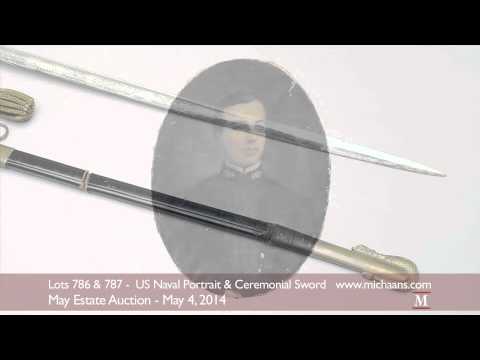US Naval Portrait and Ceremonial Sword