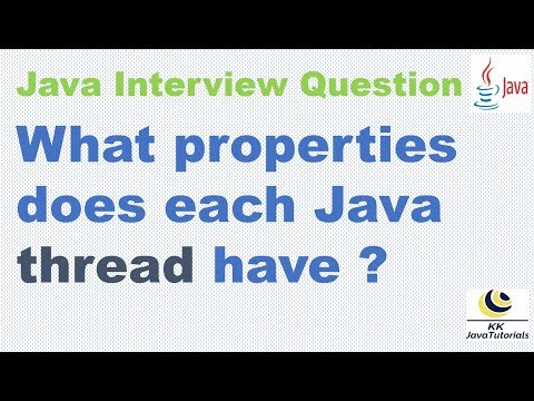 What Properties Does Each Java Thread Have Java Concurrency Interview Question