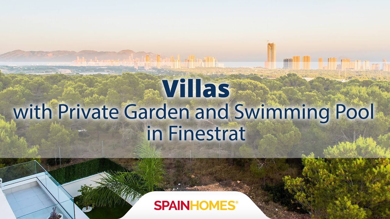 Villas with Private Garden and Swimming Pool in Finestrat