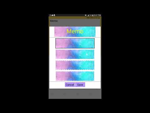 Sticky Memo *Watercolor* 2 Video