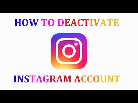 How To Deactivate Instagram Account. [Android] - YouTube