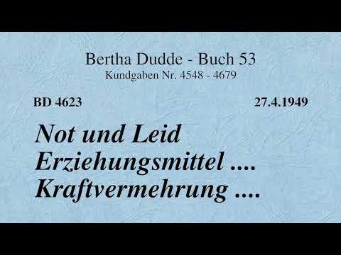 BD 4623 - NOT UND LEID ERZIEHUNGSMITTEL .... KRAFTVERMEHRUNG ....