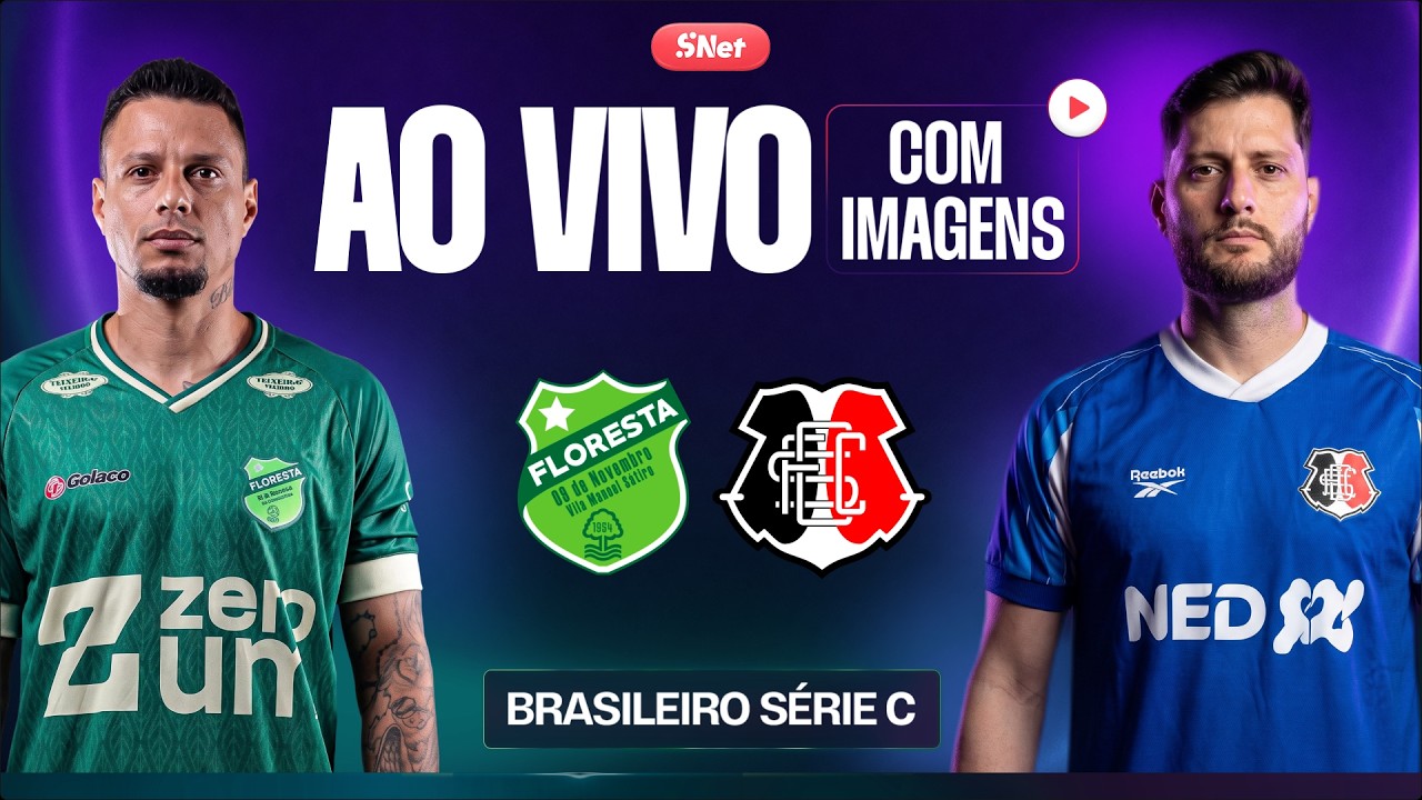Imagem da notícia Floresta x Santa Cruz pela Série C: assista ao vivo