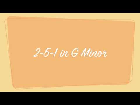 2-5-1 in G Minor - Jazz Practice Backing Track (Bossa Nova Style)