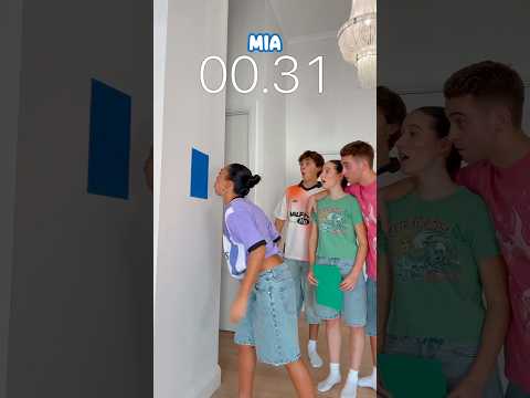 WHO CAN KEEP THE PAPER ON THE WALL CHALLENGE!? #shorts