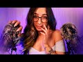 ASMR Mouth Sounds Fluffy Mic Brushing TINGLE HEAVEN 1 HOUR W Black Screen