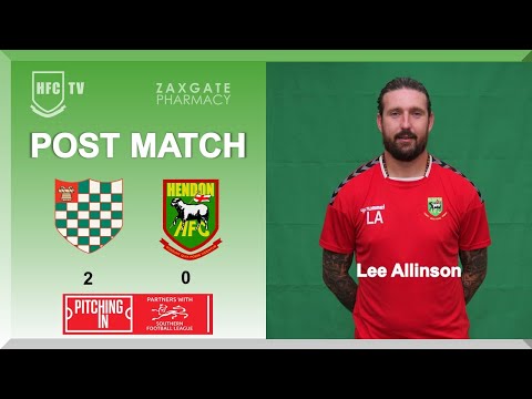 Lee Allinson post match v CHESHAM UTD - 4 February 2023