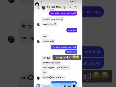 Baby Dthang Gz Ndotspinalot shows messages with Notti Osama (OY) before he passed