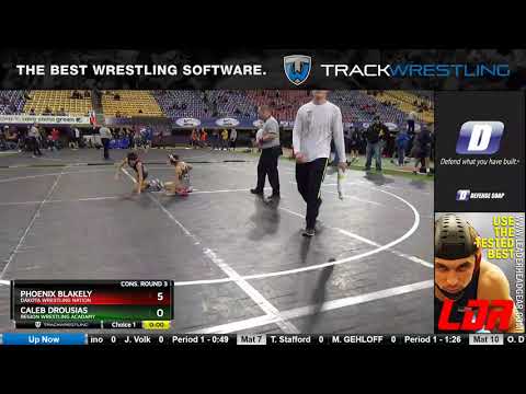 Cadet 88 Caleb Drousias Region Wrestling Acadamy Vs Phoenix Blakely Dakota Wrestling Nation