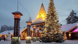 Villaggio di Babbo Natale prima di Natale 🎅🦌🎄 Santa Claus Village a Rovaniemi Lapponia Finlandia