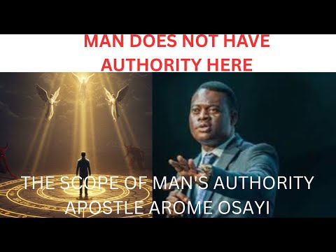 THE SCOPE OF MAN'S DOMINION APOSTLE AROME OSAYI #apostlearomeosayi